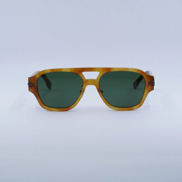 ?️ New Fendi FE40130F 55N Sunglasses - Shiny Light Havana Frame main image 7